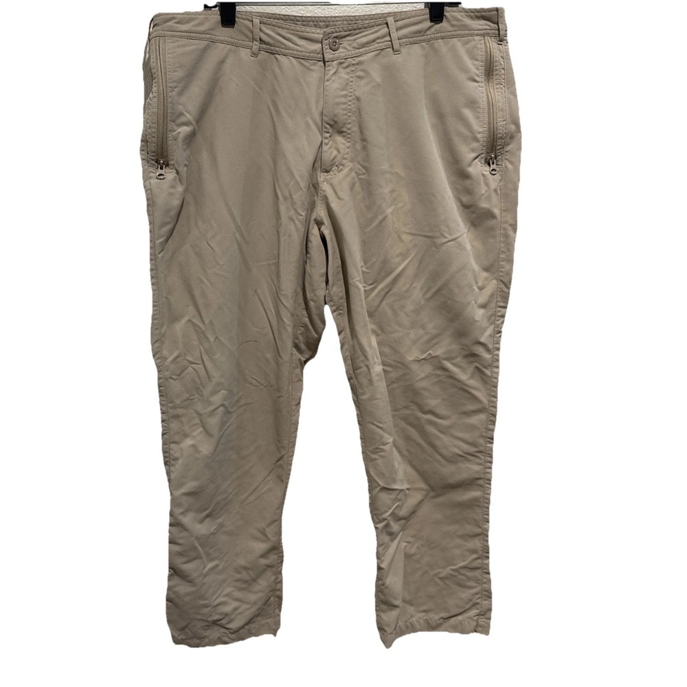 Clothing Arts (Mens 38x30) Khaki P^Cubed Pick Pocket Proof Cargo Travel Pants